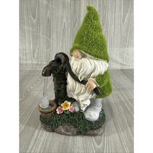 TERESA'S COLLECTIONS Garden Gnomes Decor with Solar Lights Water Pump